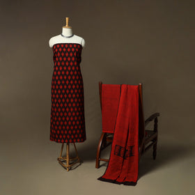 Bagh hand block print natural dyed cotton 3pc unstitched