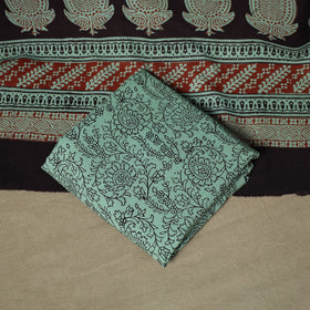 Bagh hand block print natural dyed cotton 3pc unstitched
