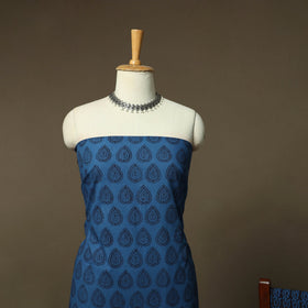 Bagh hand block print natural dyed cotton 3pc unstitched