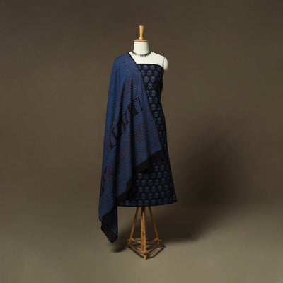 Bagh hand block print natural dyed cotton 3pc unstitched