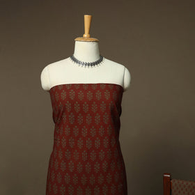 Bagh hand block print natural dyed cotton 3pc unstitched