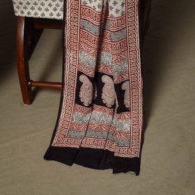 Bagh hand block print natural dyed cotton 3pc unstitched