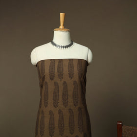 Bagh hand block print natural dyed cotton 3pc unstitched