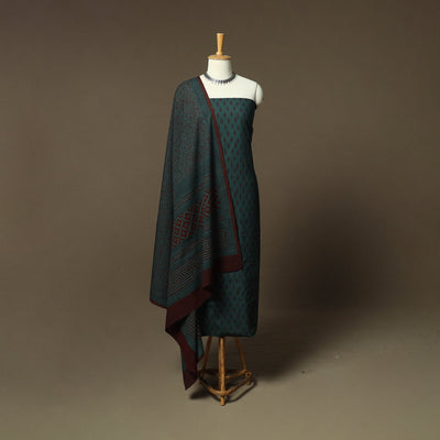 Bagh hand block print natural dyed cotton 3pc unstitched