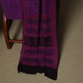 Bagh hand block print natural dyed cotton 3pc unstitched