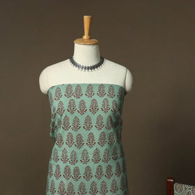 Bagh hand block print natural dyed cotton 3pc unstitched