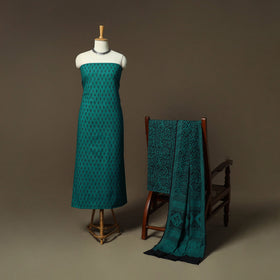 Bagh hand block print natural dyed cotton 3pc unstitched