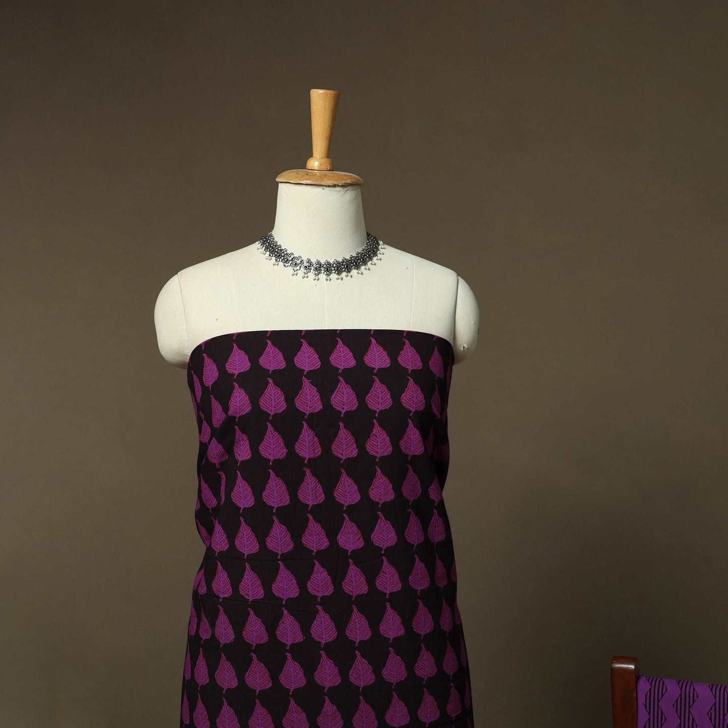 Bagh hand block print natural dyed cotton 3pc unstitched