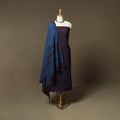Bagh hand block print natural dyed cotton 3pc unstitched