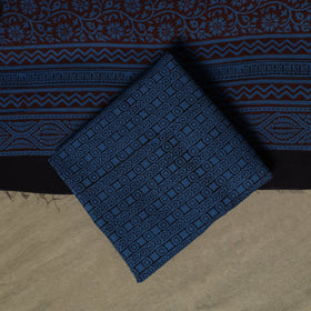 Bagh hand block print natural dyed cotton 3pc unstitched