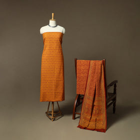 Bagh hand block print natural dyed cotton 3pc unstitched