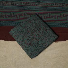 Bagh hand block print natural dyed cotton 3pc unstitched