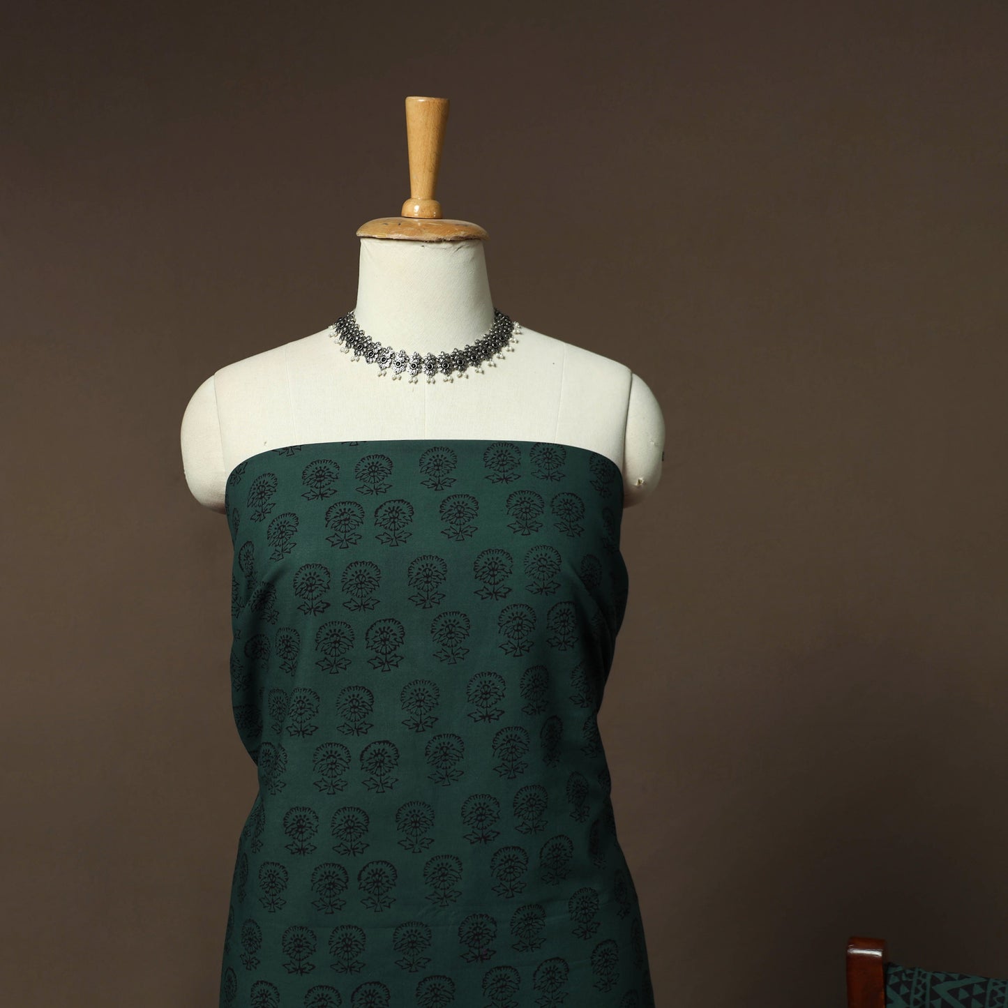 Bagh hand block print natural dyed cotton 3pc unstitched