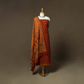 Bagh hand block print natural dyed cotton 3pc unstitched