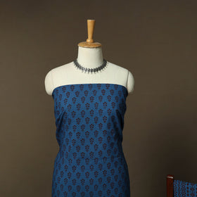 Bagh hand block print natural dyed cotton 3pc unstitched