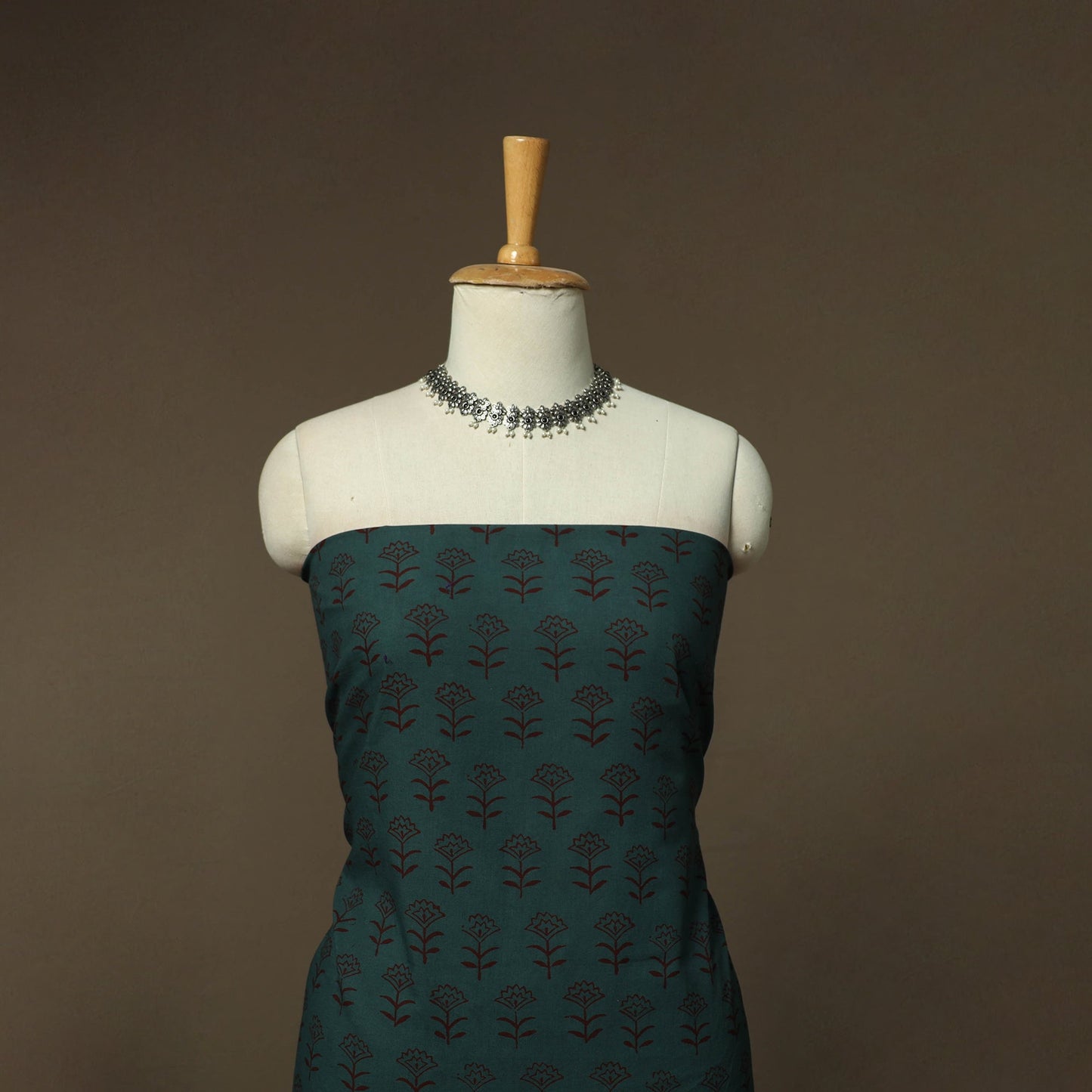 Bagh hand block print natural dyed cotton 3pc unstitched