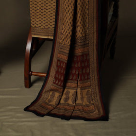 Bagh hand block print natural dyed cotton 3pc unstitched