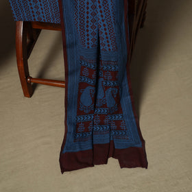 Bagh hand block print natural dyed cotton 3pc unstitched