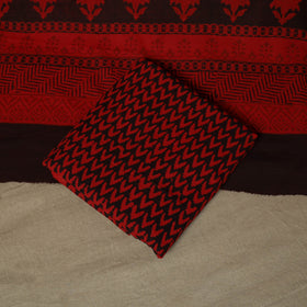 Bagh hand block print natural dyed cotton 3pc unstitched