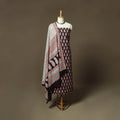 Bagh hand block print natural dyed cotton 3pc unstitched