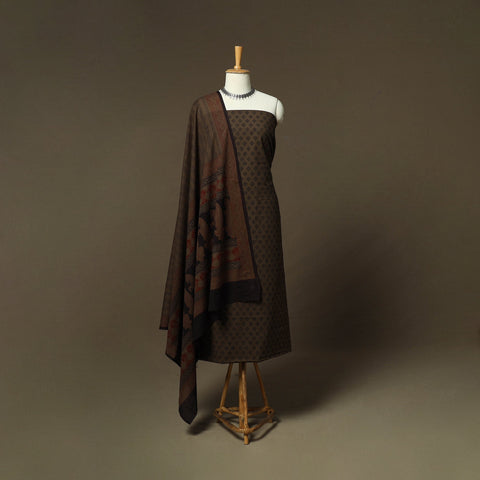 Bagh hand block print natural dyed cotton 3pc unstitched