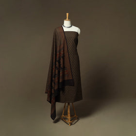 Bagh hand block print natural dyed cotton 3pc unstitched