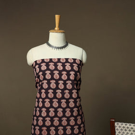 Bagh hand block print natural dyed cotton 3pc unstitched
