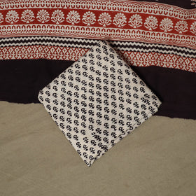 Bagh hand block print natural dyed cotton 3pc unstitched