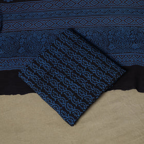 Bagh hand block print natural dyed cotton 3pc unstitched