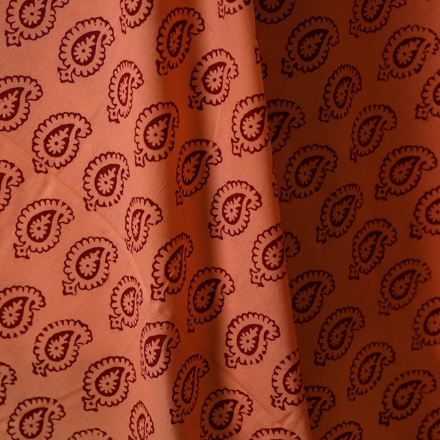 Natural dyed cotton bagh fabric 09 - handcrafted