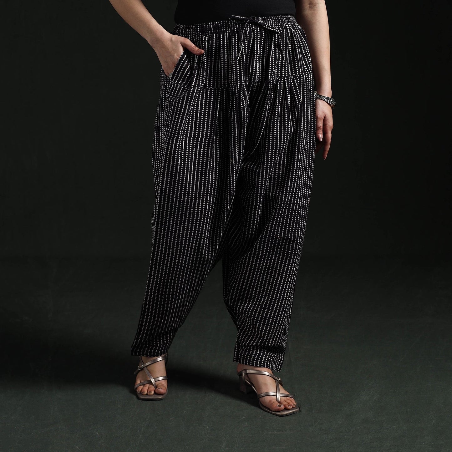 Bagh hand block print natural dyed cotton salwar 14