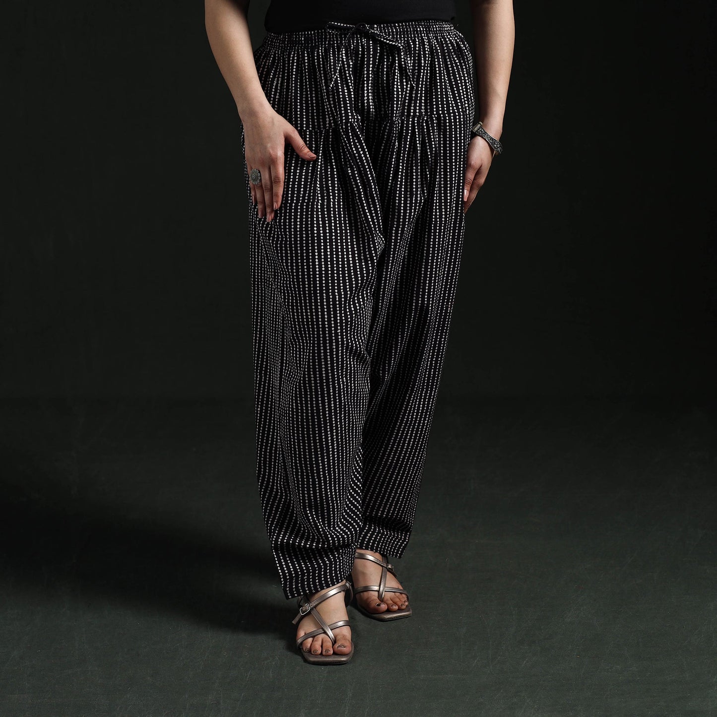 Bagh hand block print natural dyed cotton salwar 14