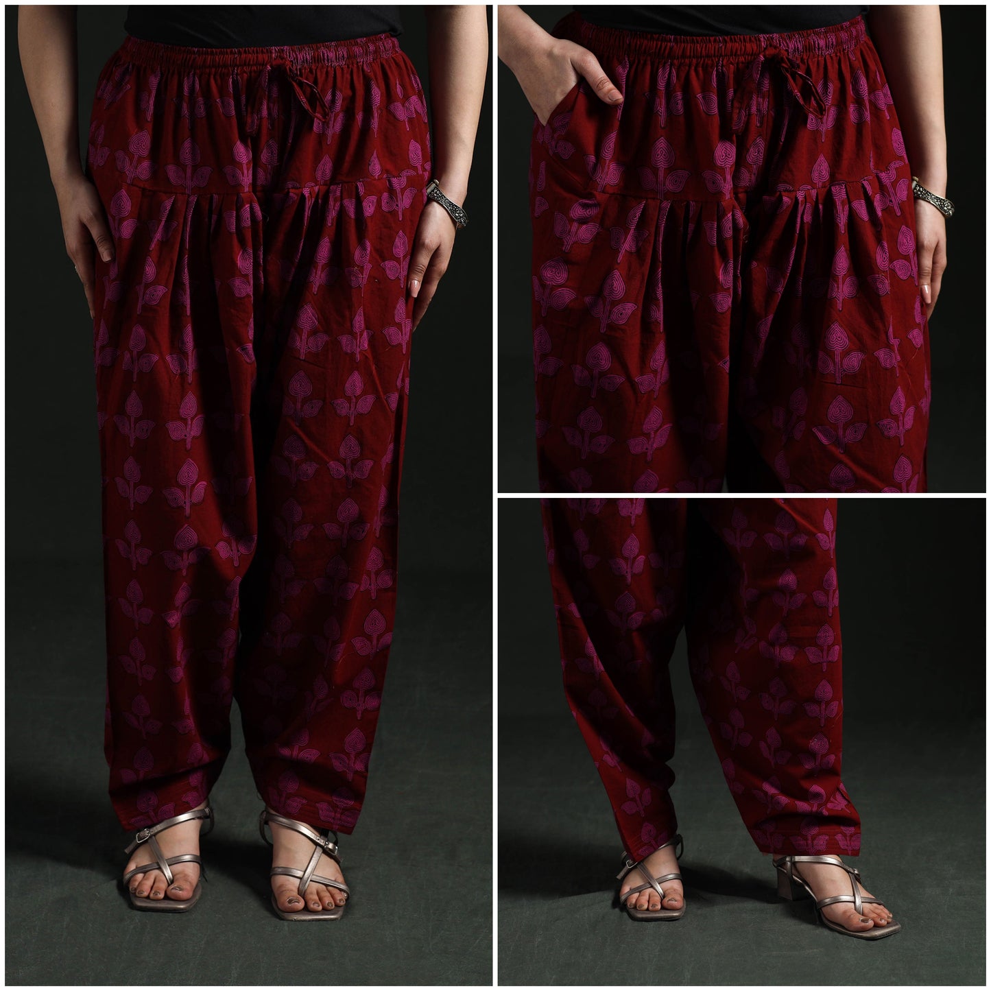 Bagh hand block print natural dyed cotton salwar 16