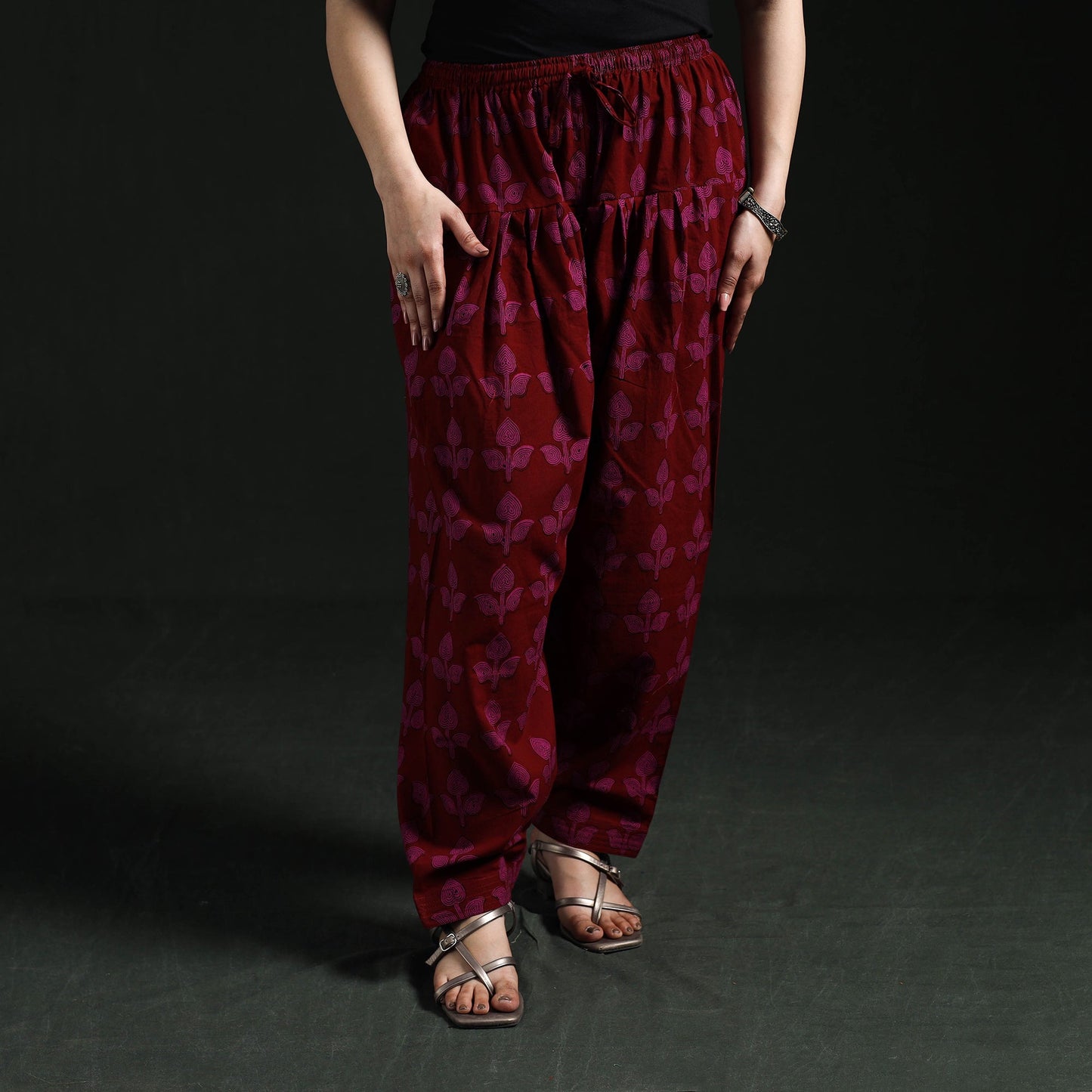 Bagh hand block print natural dyed cotton salwar 16