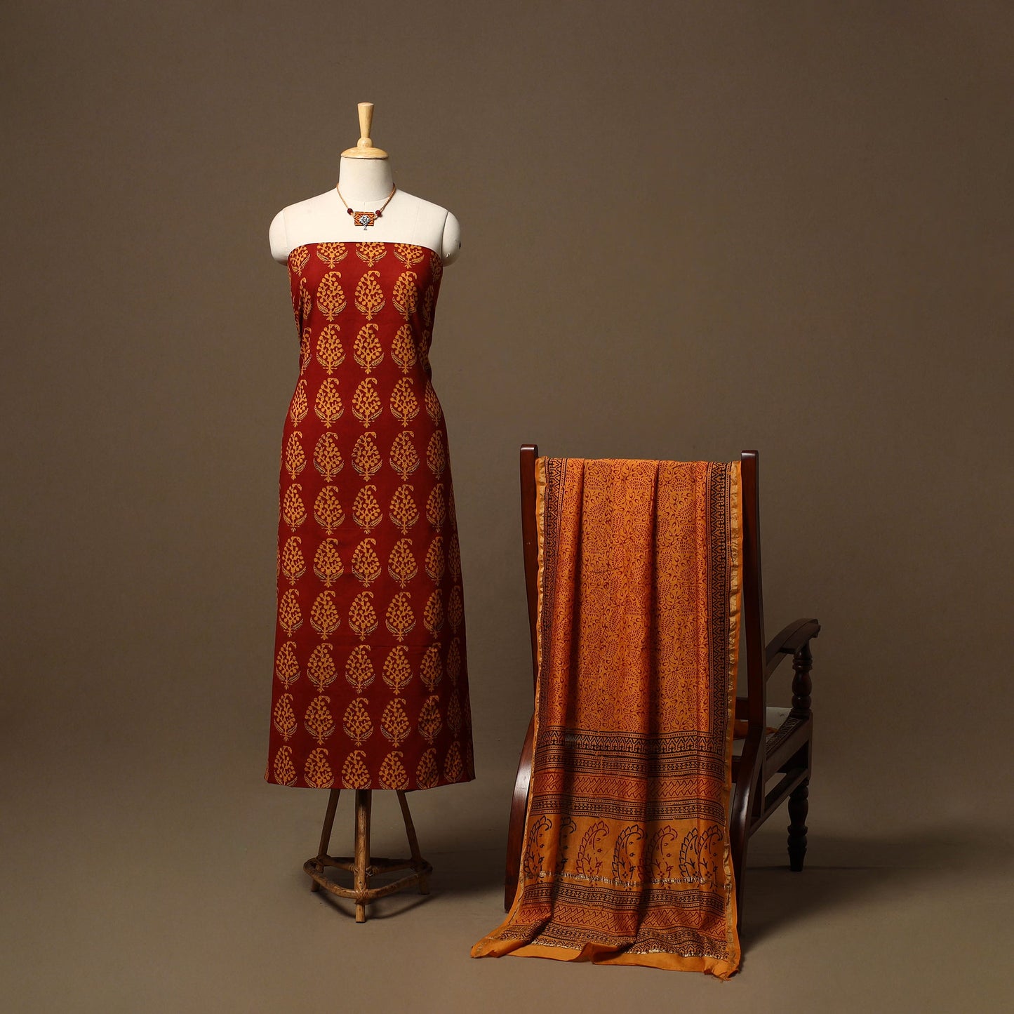 Bagh hand cotton 2pc unstitched dress material