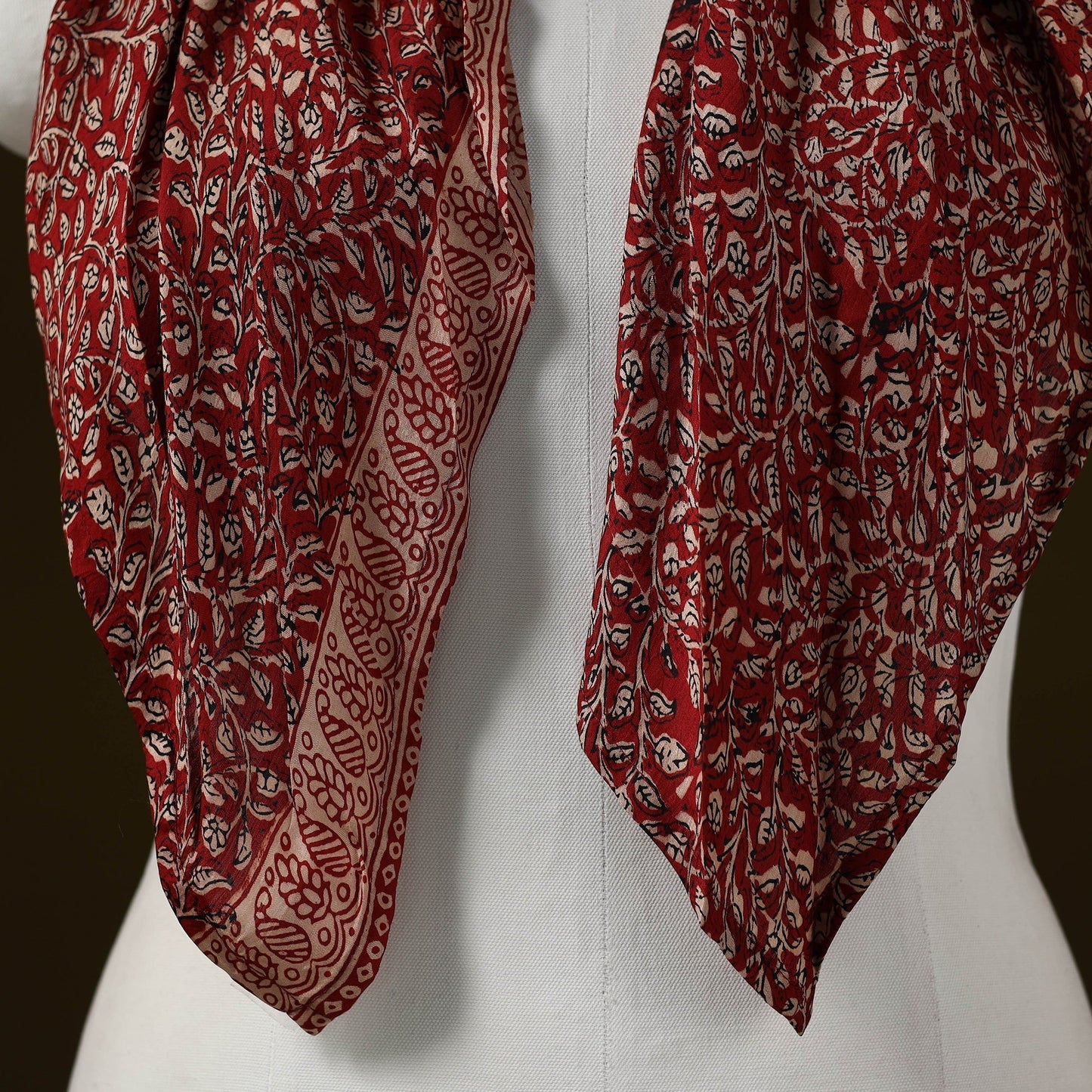 Bagh modal silk pendant necklace scarf 23 - handcrafted