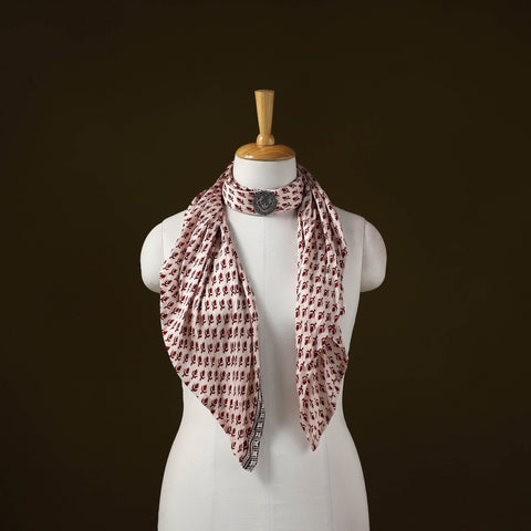 Bagh modal silk pendant necklace scarf 71 - handcrafted