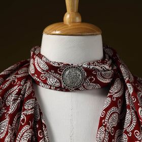 Bagh modal silk pendant necklace scarf 74 - handcrafted