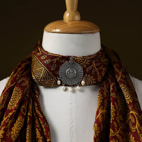 Bagh modal silk pendant necklace scarf 83 - handcrafted