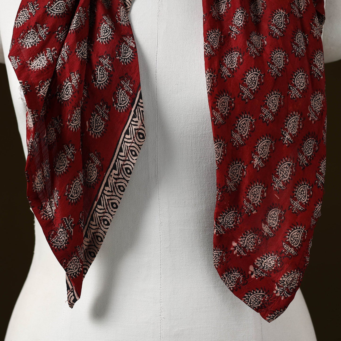 Bagh modal silk pendant necklace scarf 20 - handcrafted