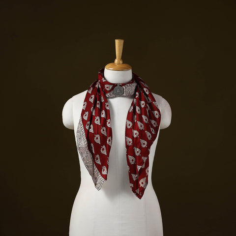 Bagh modal silk pendant necklace scarf 60 - handcrafted