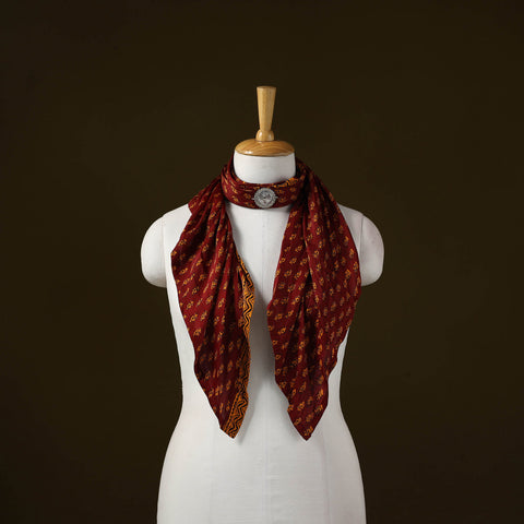 Bagh modal silk pendant necklace scarf 63 - handcrafted