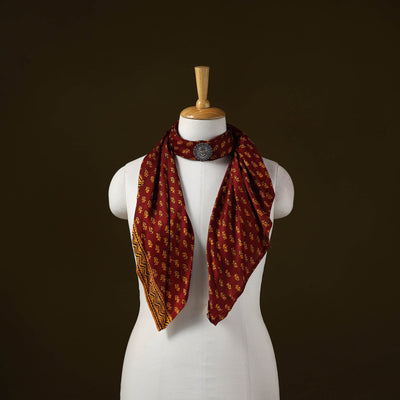 Bagh modal silk pendant necklace scarf 66 - handcrafted