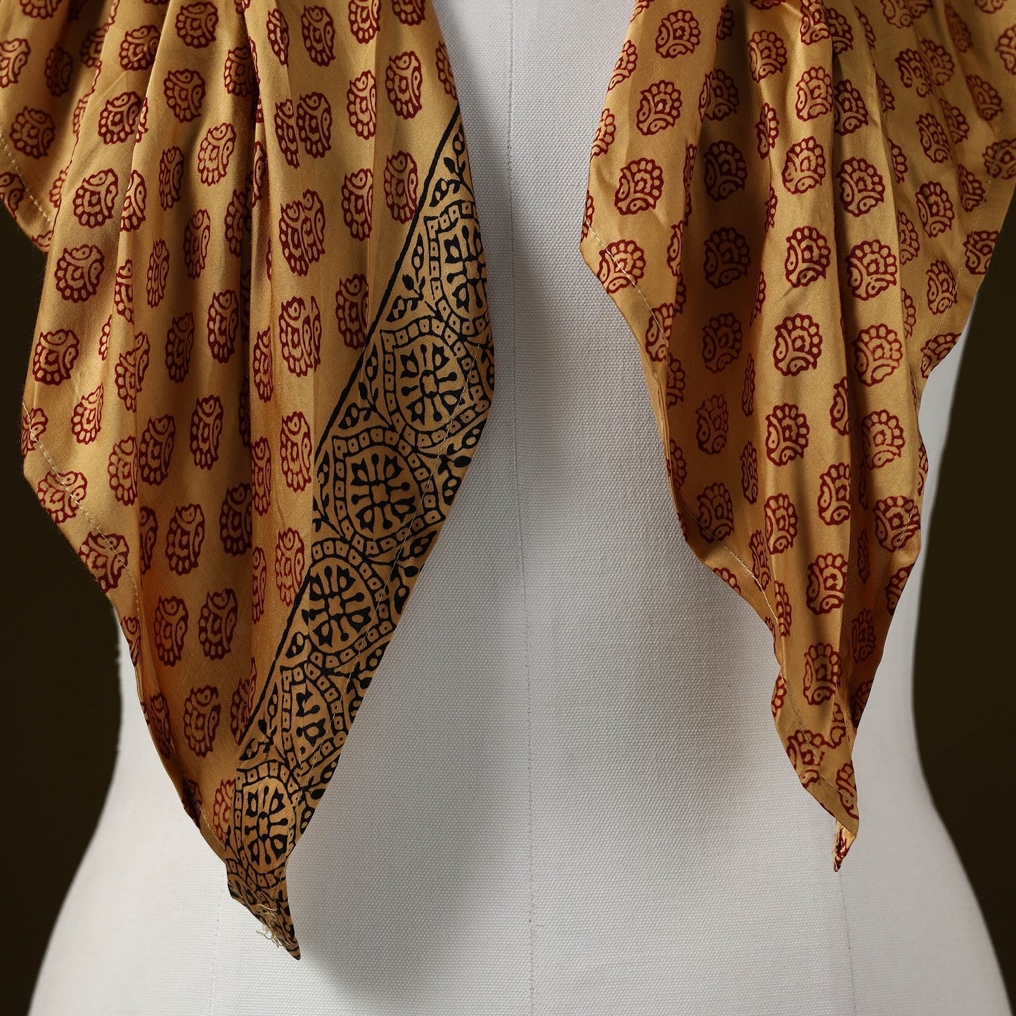 Bagh modal silk pendant necklace scarf 73 - handcrafted