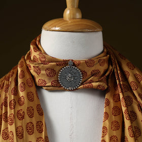 Bagh modal silk pendant necklace scarf 73 - handcrafted