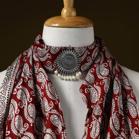 Bagh modal silk pendant necklace scarf 79 - handcrafted