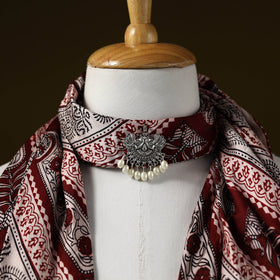 Bagh modal silk pendant necklace scarf 82 - handcrafted