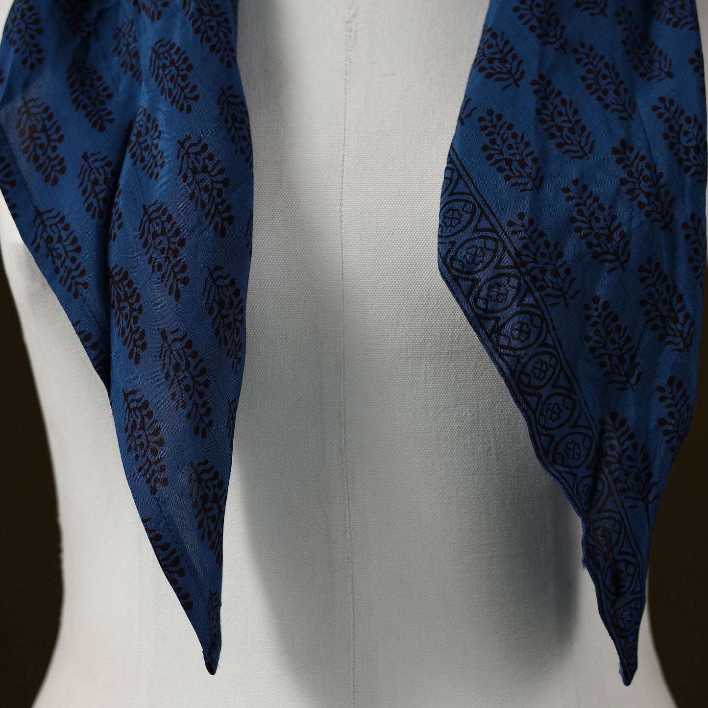 Bagh modal silk pendant necklace scarf 85 - handcrafted