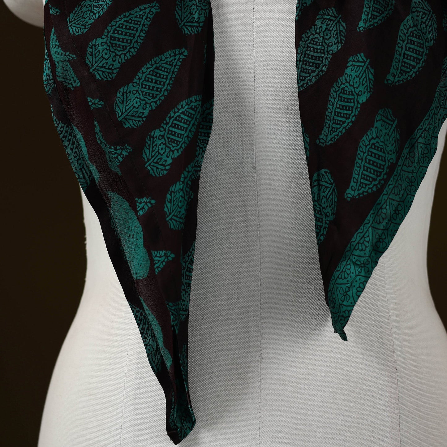 Bagh modal silk pendant necklace scarf 93 - handcrafted