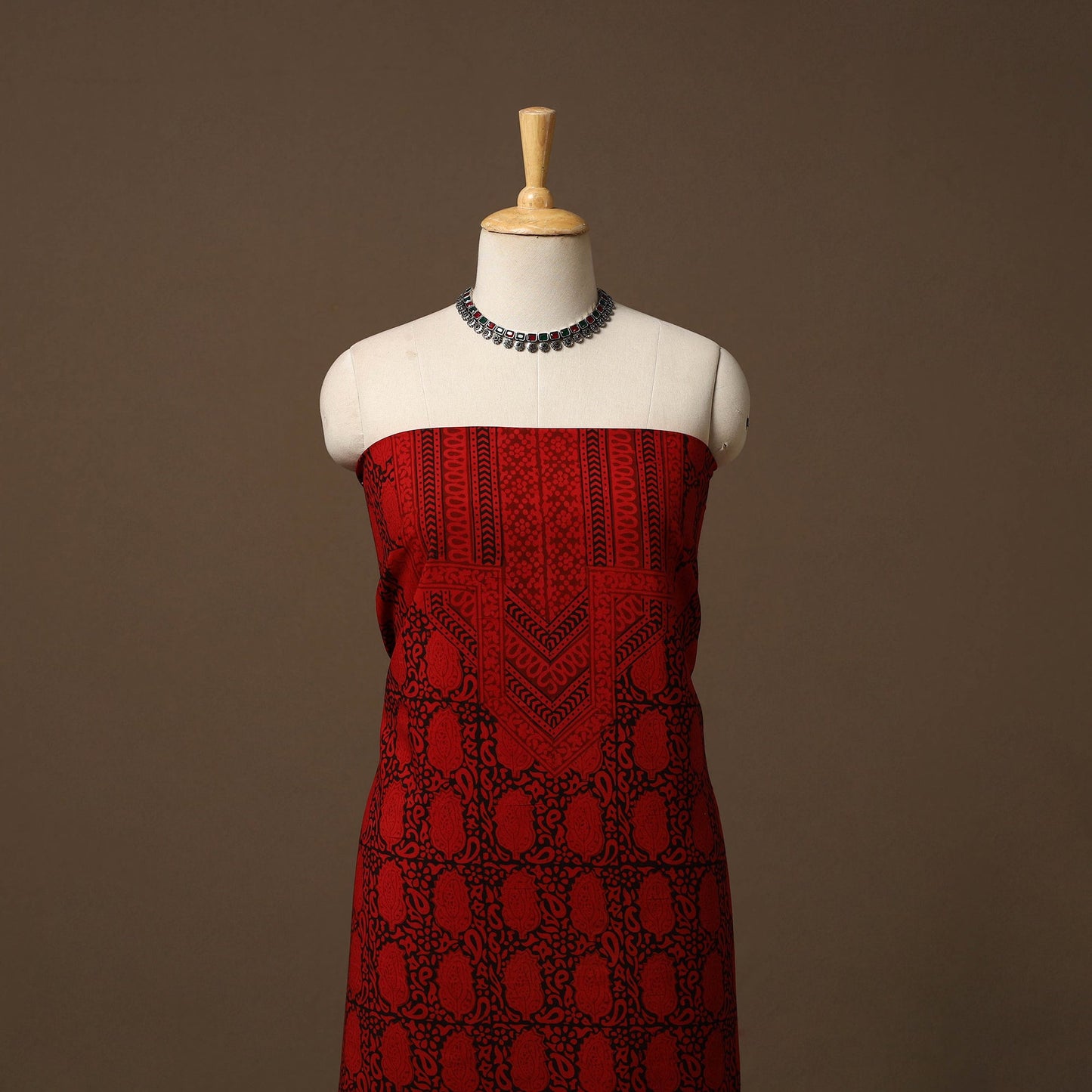 Bagh natural dyed cotton unstitched kurta material (3m) 02